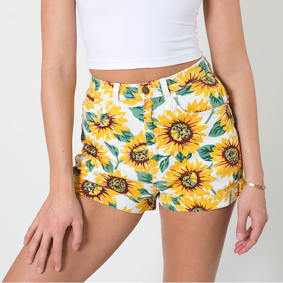 American Apparel Sunflower Shorts (S/M - 27) - Picture 1 of 4